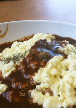 失敗しない！　卵一個のふわふわオムライス-レシピのメイン写真