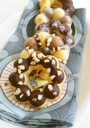ホットケーキミックスで簡単焼きドーナツ♡-レシピのメイン写真