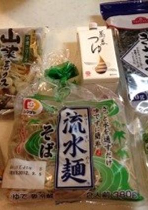 流水麺で本格山菜蕎麦-レシピのメイン写真
