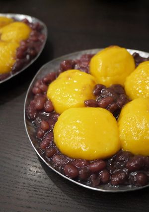 かぼちゃの白玉団子（高齢者・介護食にも）-レシピのメイン写真