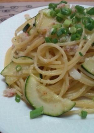 かに缶で簡単オイル系パスタ-レシピのメイン写真