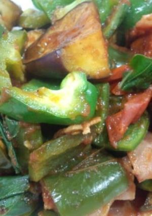 夏野菜とベーコンのケチャップ炒め-レシピのメイン写真