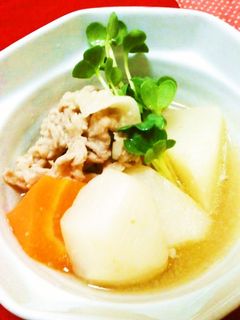 しっかり下味!豚肉とかぶのあっさり煮-レシピのメイン写真