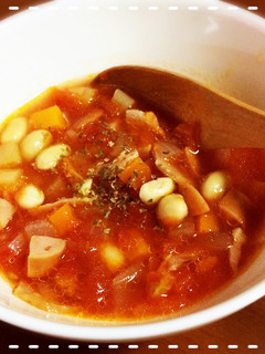 簡単おいしい!トマト缶でミネストローネ-レシピのメイン写真