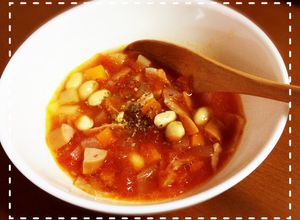 簡単おいしい！トマト缶でミネストローネ-レシピのメイン写真