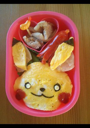 簡単☆ピカチュウdeオムライス弁当-レシピのメイン写真