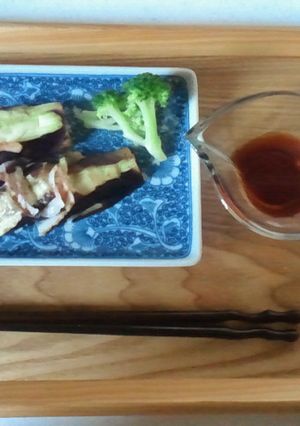 レンジでチン！子供もつくれる茄子ベーコン-レシピのメイン写真