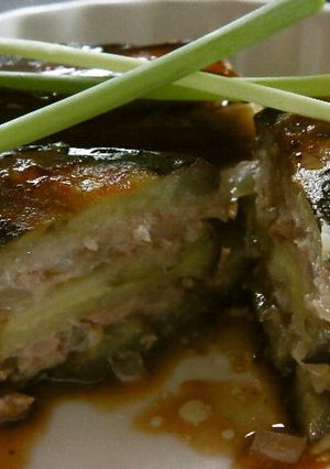 ナスで挽肉ミルフィーユを作ろう！-レシピのメイン写真