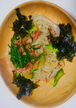 ツナと大葉の素麺-レシピのメイン写真