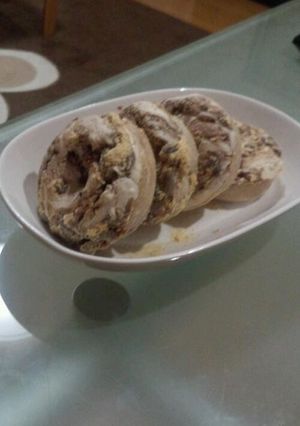 もっちもち♪♪ 小豆ときなこの焼ドーナツ-レシピのメイン写真