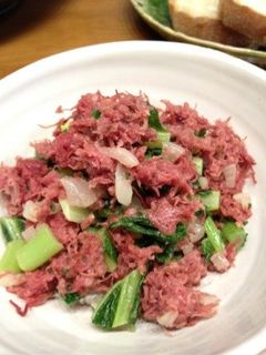 コンビーフと大根の葉っぱ炒め-レシピのメイン写真