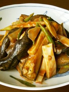 茄子とイカの胡桃味噌和え-レシピのメイン写真