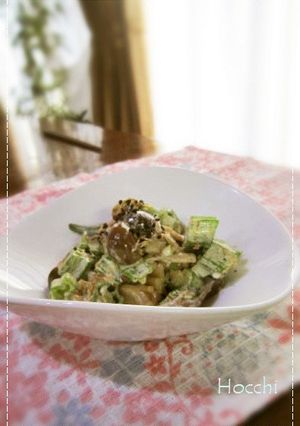 オクラ&きのこのマヨ・かつお醤油和え-レシピのメイン写真