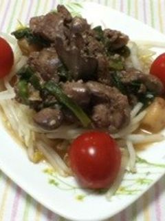 鶏レバーのにんにく塩こうじ炒め-レシピのメイン写真