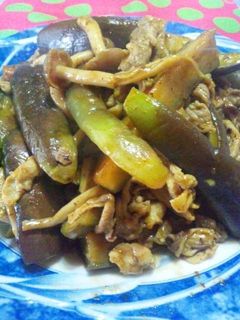 茄子と豚肉のカレー炒め-レシピのメイン写真