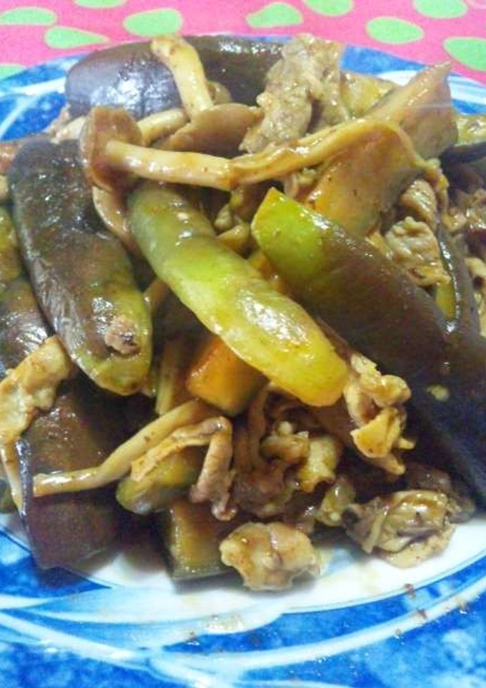茄子と豚肉のカレー炒め-レシピのメイン写真