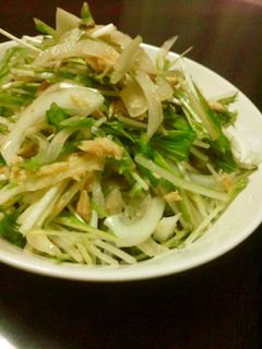 超簡単!水菜とツナの激ウマサラダ-レシピのメイン写真