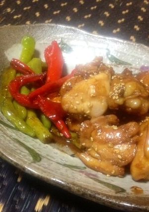 プレ農家めし◆鶏肉の焼き鳥風炒め-レシピのメイン写真