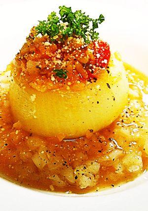 ケチャップライス入り玉葱のコンソメ煮♪-レシピのメイン写真