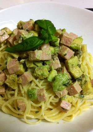 アボガドとスパムの冷製パスタ　マヨ和え-レシピのメイン写真