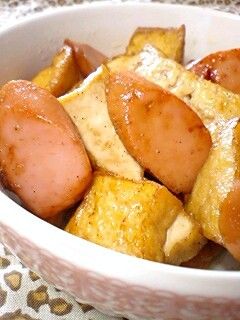 厚揚げと魚肉ソーセージの炒め物♡-レシピのメイン写真