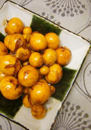 鶏のキンカン（玉ひも）＊甘辛しょうが煮-レシピのメイン写真