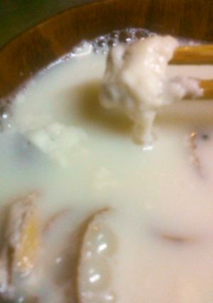 九陽豆乳メーカーで★湯葉のアサリスープ-レシピのメイン写真