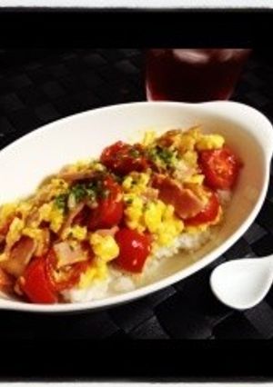トマ玉丼-レシピのメイン写真