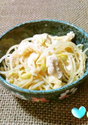 今日のおつまみ☆豆もやしとささみの煮物☆-レシピのメイン写真
