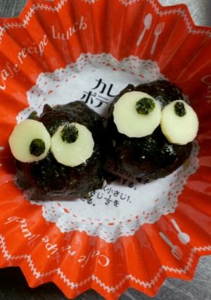 トトロ♪まっくろくろすけ♪キャラ弁♪-レシピのメイン写真