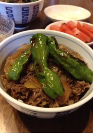 ししとう☆牛丼-レシピのメイン写真