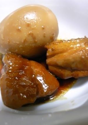 鶏もも肉とゆで卵の煮物-レシピのメイン写真
