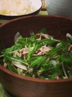 さっぱり豚しゃぶの水菜ポン酢-レシピのメイン写真