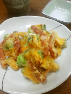 かぼちゃと枝豆のホクホク天ぷら-レシピのメイン写真