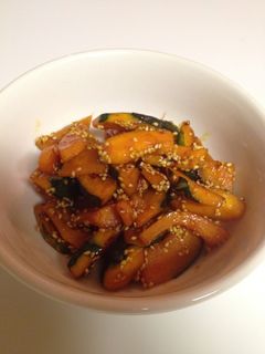 かぼちゃのごま油炒め-レシピのメイン写真