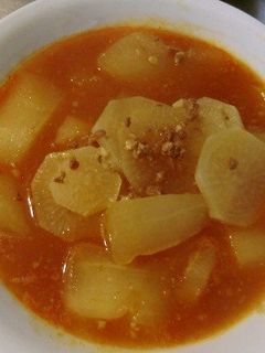 丸美屋麻婆茄子の素で冬瓜と大根のスープ煮-レシピのメイン写真