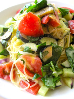 夏野菜の冷製パスタ-レシピのメイン写真