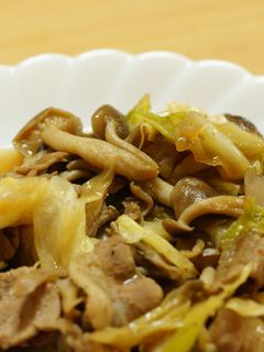 簡単豚バラきのこ炒め-レシピのメイン写真