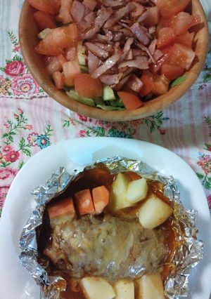 ハンバーグにあうサラダ♪-レシピのメイン写真