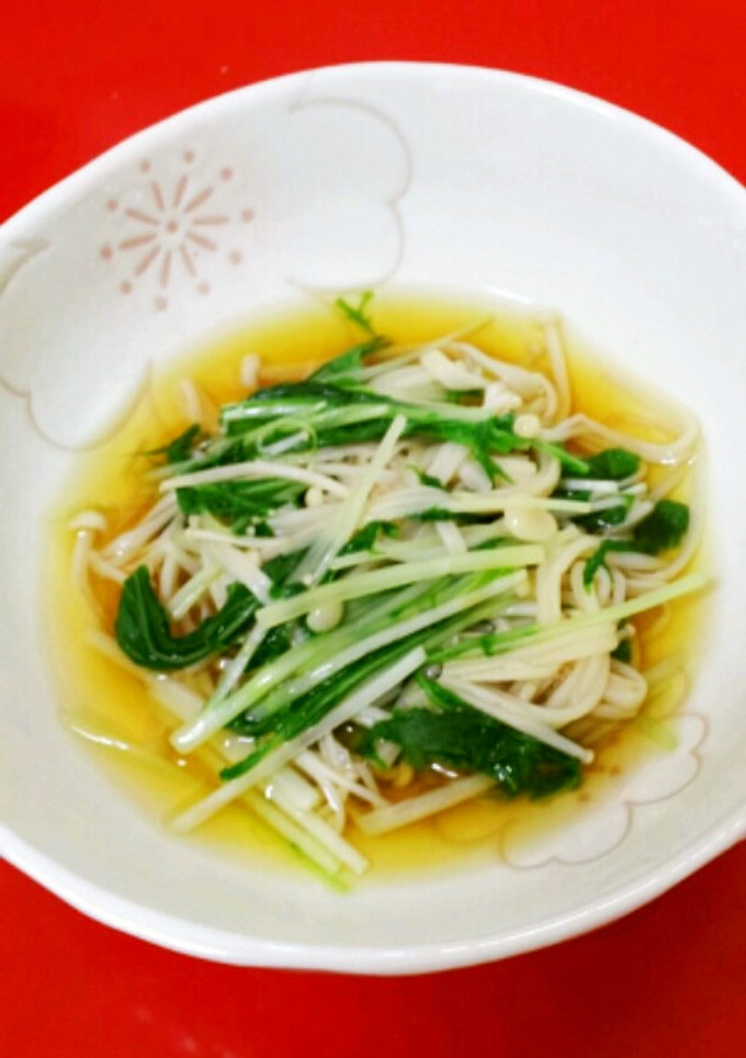あと一品♪えのきと水菜の煮びたし☆-レシピのメイン写真