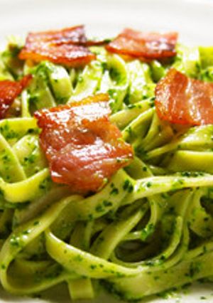 ほうれん草クリームとベーコンのパスタ-レシピのメイン写真