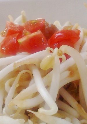低カロ低予算☆もやしだけの梅ポン酢お浸し-レシピのメイン写真