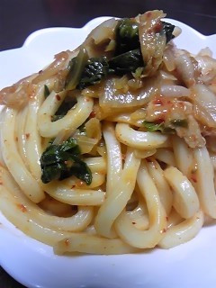 キムチマヨネーズうどん-レシピのメイン写真