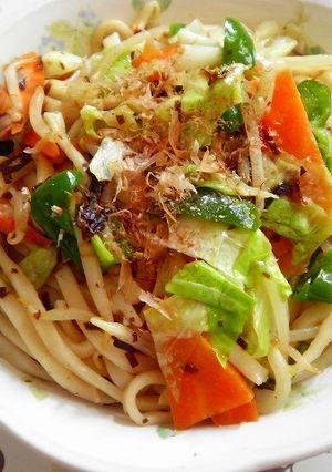 塩昆布で焼きうどん-レシピのメイン写真