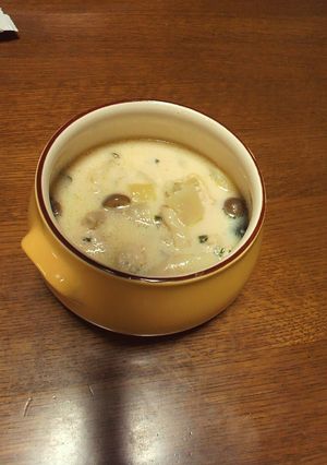 鶏団子豆乳味噌スープ-レシピのメイン写真
