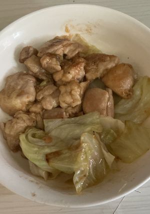 鶏もも肉とキャベツのオイスター炒め-レシピのメイン写真
