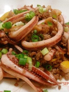 イカと豚肉のレモンガーリック炒め-レシピのメイン写真