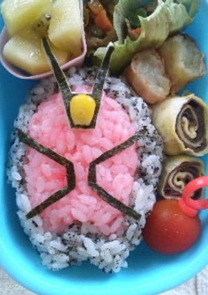 仮面ライダーウィザード*キャラ弁-レシピのメイン写真