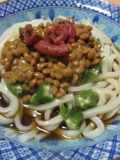 納豆とオクラのネバネバ冷やしうどん-レシピのメイン写真