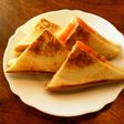 5分 ホットサンド ハムとトマトとチーズ